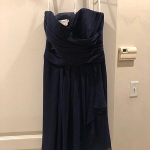 David’s Bridal Marine crinkle Chiffon short